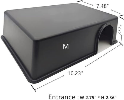 LEOTERRA Snake Hide Reptile Hide for Snake Lizard Leopard Gecko and Baby Ball Python Use10.23"x7.48"x2.75" (M) Durable and Easy to Clean LEOTERRA