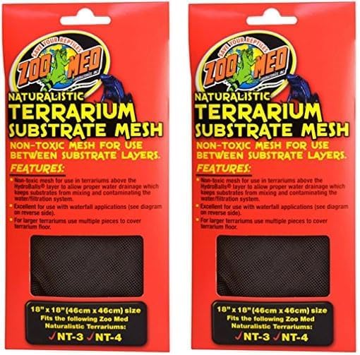 Zoo Med Naturalistic Terrarium Mesh, 18 x 18-Inches (Pack of 2) ZooMed