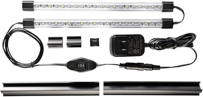 GloFish 10 Inch LED Light Stick 2 Count - White and Blue Aquarium Lights - Tank Sizes Up to 75 Gallons GloFish