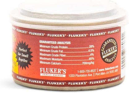 Fluker's Gourmet Canned Food for Reptiles, Fish, Birds and Small Animals, Small Dubia Roaches, 1.2 oz Flukers
