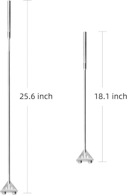 Kirecoo Algae Scraper for Glass Aquariums, 25.6" Fish Tank Cleaner, Stainless Steel Algae Scraper for Fish Tank with 10 Blades, Aquarium Glass Cleaning Tools, Cleaning Accessories Kirecoo