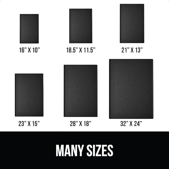 Gorilla Grip 100% Waterproof Raised Edge BPA Free Silicone Pet Feeding Mat, Dog Cat Food Mats Contain Spills Protects Floors, Placemats for Cats and Dogs Water Bowl, Pets Accessories 23x15 Black - PAWPICO