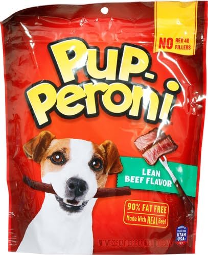 Pup-Peroni Dog Treats, Lean Beef Flavor, 22.5 Ounce, Made with Real Beef, 90% Fat Free (Pack of 2) - PAWPICO