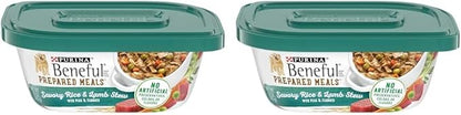 Beneful Purina Prepared Meals Lamb & Rice Stew - (8) 10 oz. Tubs (Pack of 2) - PAWPICO