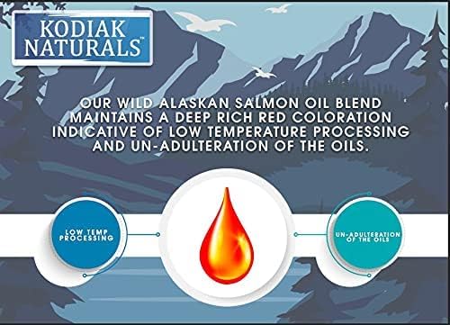 32 oz Wild Alaskan Salmon Oil Formula - Balanced Blend of Pure Fish Oils, with EPA and DHA from Wild-Caught Fish, Support for Skin & Coat, Immune & Heart Health, and Joints KODIAKNATURALSSALMONOIL