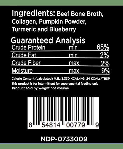 Nature's Diet Pet Original Bone Broth Protein Powder with Functional Benefits for Hip and Joint, Digestion, Skin and Coat (Hip & Joint, 6 oz = 60 Servings) NaturesDiet%C2%AE