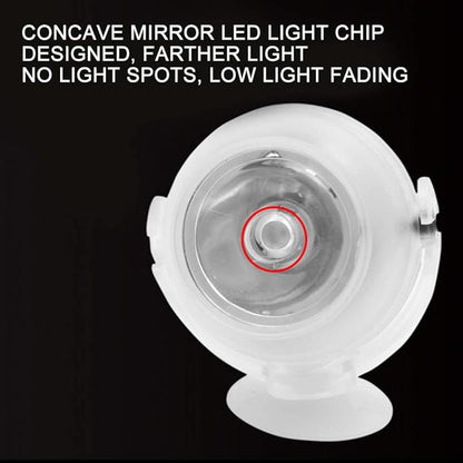 GLOGLOW Aquarium Lights, Plastic LED Fish Colourful Gradient Submersible Night Spot Light LED Aquarium Light Fish Colored Light(US Plug Colourful) Aquarium Lights GLOGLOW