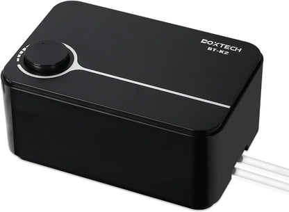 UPETTOOLS Aquarium Air Pump, Ultra Quiet Fish Tank Air Pump 5W, Adjustable Aquarium Oxygen Pump Aerator Pump, Dual Outlet Fish Air Pump for Fish Tank 10 to 180 Gallon UPETTOOLS