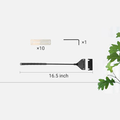 Algae Scraper for Glass Aquarium,Aquarium Razor Scraper with 10 Replaceable Blades,Aquarium Cleaning Tools. PAWPICO