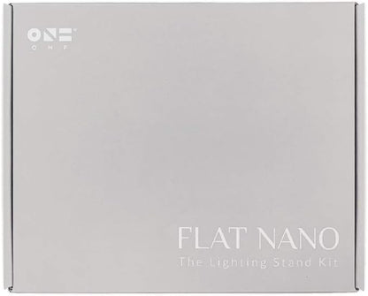 ONF Extension Stand Holder for Flat Nano or Flat Nano Plus Aquarium LED Light, Fish Tank Plant Lamp, Adjustable Tank Mount, Extendable Bracket Fixture Kit (not including the lamp) (Silver) ONF