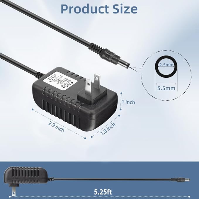 Aquarium Light LED Power Adapter AC 100-240V DC 24V 1A Replacement Power Adapter Fish Tank Light Power Supply Converter with Indicator Light DaToo