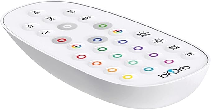 biOrb Classic 15 Acrylic 4-Gallon Aquarium with Multi-Color Remote-Controlled LED Lights Modern Compact Tank for Tabletop or Desktop Display, Black biOrb