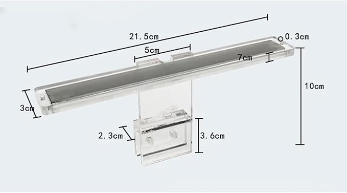LED Aquarium Light Lamp Plant Fish Tank 3-8mm Thickness Clip-On Bracket Lighting Fits Tanks 3-8mm Thickness Clip-on 20cm 8" Lamp for Fish Tank Aquarium Bracket Light LinaLife