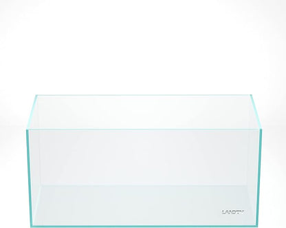 Landen 100P 50 Gallon Rimless Low Iron Aquarium Tank, W39.4×D17.7×H17.7 in(100x45x45cm) 10mm Thickness with Black Nano Foam Leveling mat Included Landen