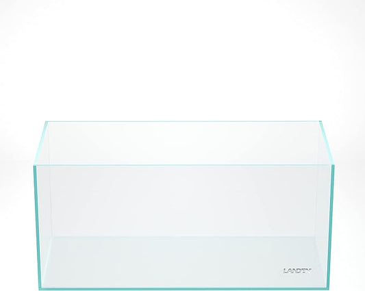 Landen 100P 50 Gallon Rimless Low Iron Aquarium Tank, W39.4×D17.7×H17.7 in(100x45x45cm) 10mm Thickness with Black Nano Foam Leveling mat Included Landen