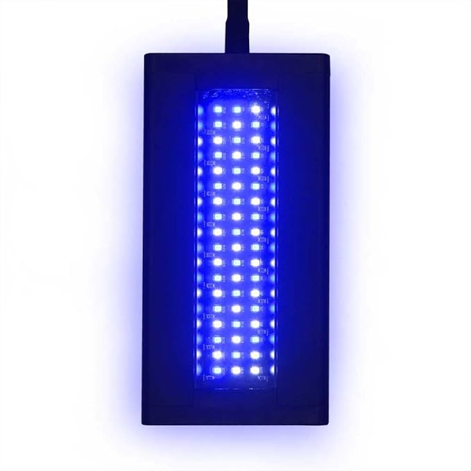 CURRENT Orbit Marine NANO LED 16 Watt Reef LED Saltwater Marine Aquarium Coral Light with Dimming, Moonlight, Cloud Cover & Lighting Storm Clip On Small Fish Tank w/Mounting Bracket (4095) Current+USA