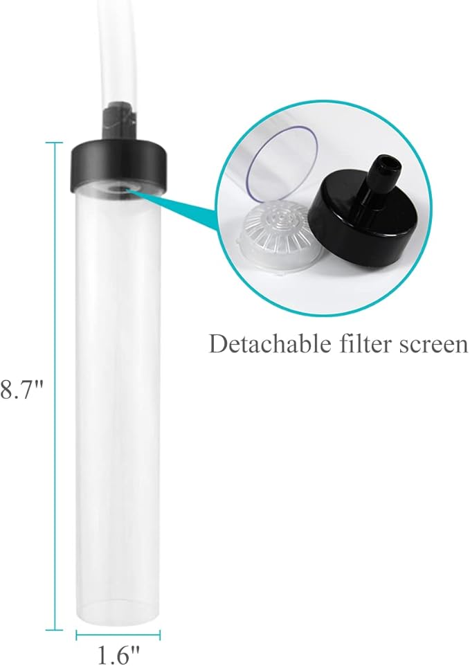 7ft Aquarium Siphon Vacuum Cleaner for Fish Tank Cleaning Gravel & Sand Laifoo