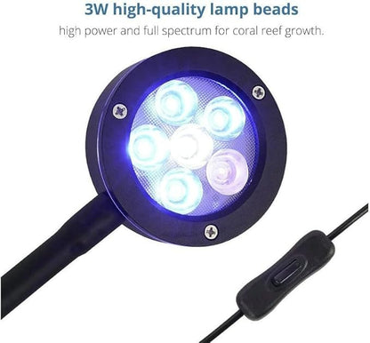 LED Aquarium Light - Coral Reef LED Fish Tank Light Saltwater Marine Nano Aquarium LPS SPS Lighting 18 Watts NILIPAL