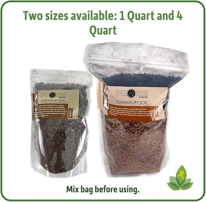 Josh's Frogs Sprig & Stone Terrarium Soil for Open and Closed Terrariums (4 Quart) JoshsFrogs