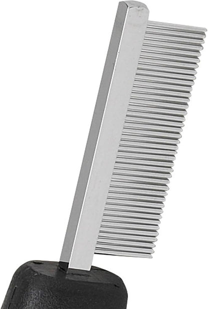 Master Grooming Tools Face & Finishing Combs — Ergonomic Combs for Grooming Dogs, 6¼", Black Master+Grooming+Tools