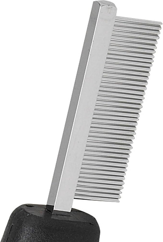 Master Grooming Tools Face & Finishing Combs — Ergonomic Combs for Grooming Dogs, 6¼", Black Master+Grooming+Tools