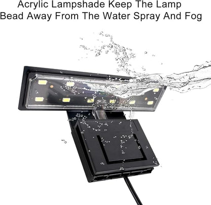 WEAVERBIRD Aquarium Light Fish Tank LED Light 6W 12 LED Planted Clip Lamp for 8-15Inch 6mm Thick Fish Tanks WEAVERBIRD
