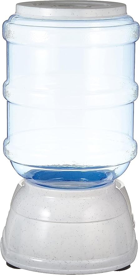 Amazon Basics Gravity Pet Food Feeder for Dogs and Cats, Small, 6-Pound Capacity, Gray - PAWPICO