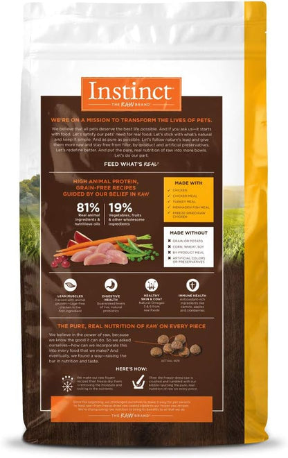 Instinct Original Grain Free Recipe with Real Chicken Natural Dry Cat Food, 11 lb. Bag - PAWPICO