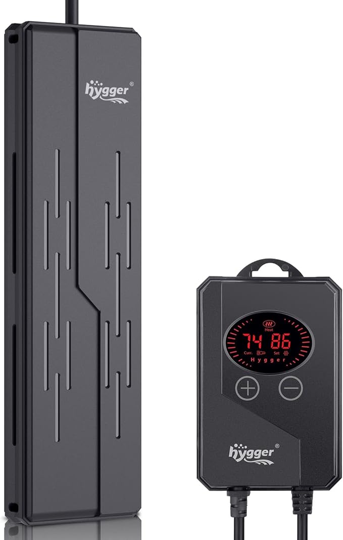 hygger Aquarium Heater 800W,Submersible Fish Tank Heater with Double Quartz Tubes,Digital LED Controller,Overheating & Auto Shut off Protection,Heater for Fish Tank 80-220Gallon Saltwater & Freshwater hygger