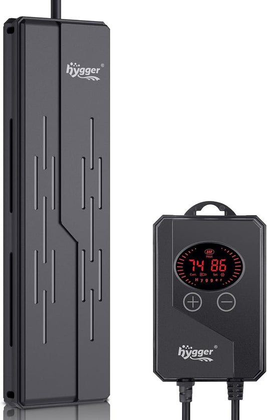 hygger Aquarium Heater 800W,Submersible Fish Tank Heater with Double Quartz Tubes,Digital LED Controller,Overheating & Auto Shut off Protection,Heater for Fish Tank 80-220Gallon Saltwater & Freshwater hygger