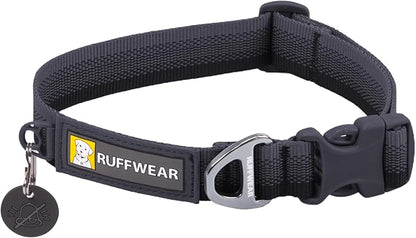 Ruffwear, Front Range Dog Collar, Durable and Comfortable Collar for Everyday Use, Basalt Gray, 20"-26" RuffwearInc