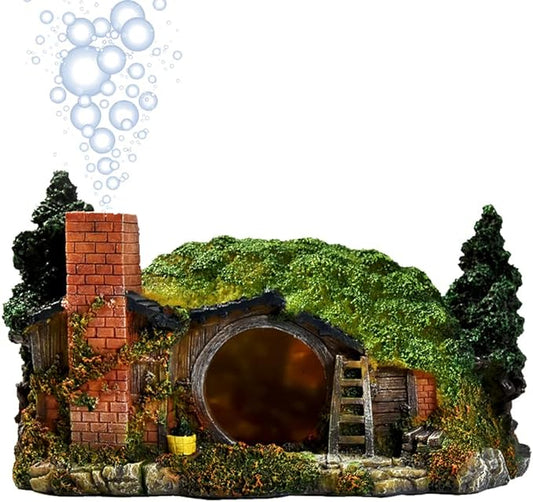 fazhongfa Aquarium Decorations Castle Fish Tank Décor Thematic Ornaments (Hobbit-L) fazhongfa