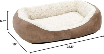 Midwest Homes for Pets Cuddle Bed, Taupe, Small - PAWPICO