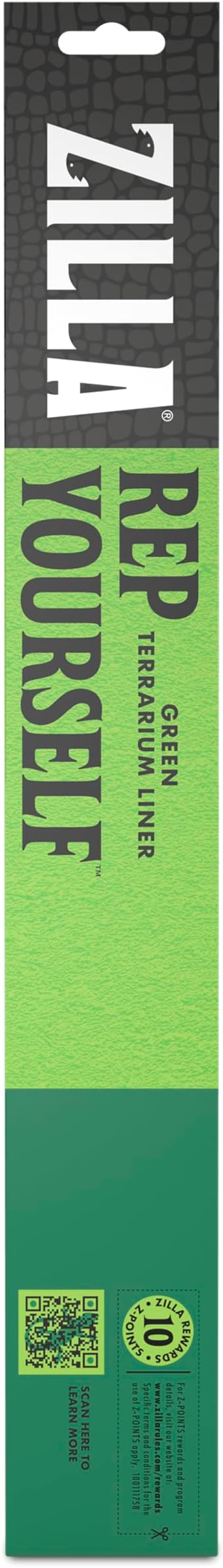 Zilla Reptile Terrarium Bedding Substrate Floor Liner, Green, 40BR/50G, 17.25" x 35.25" Zilla
