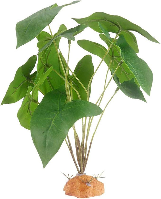 YOGURTCK Reptile Artificial Plants, Amphibian Habitat Hideout, Terrarium Decorations - Scindapsus YOGURTCK