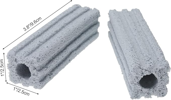 Ceramic Bio Filter Media for Aquarium Sump Canister Pond Fish Tank, Vast Surface Area (3.8" Length / 72pcs) RealPlus