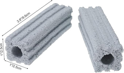 Ceramic Bio Filter Media for Aquarium Sump Canister Pond Fish Tank, Vast Surface Area (3.8" Length / 72pcs) RealPlus