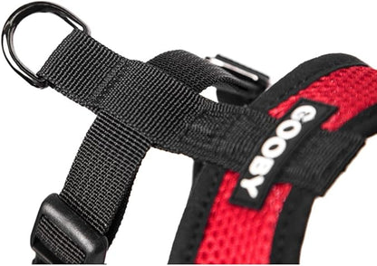 Gooby Comfort X Head in Harness - Red, Small - No Pull Small Dog Harness, Patented Choke-Free X Frame - Perfect on The Go Dog Harness for Medium Dogs No Pull or Small Dogs for Indoor and Outdoor Use Gooby