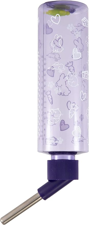 Lixit Standard Cage Water Bottles for Rabbits, Ferrets, Guinea Pigs, Hamsters, Rats, Mice and Other Small Animal's (8 Ounce, Purple) Lixit