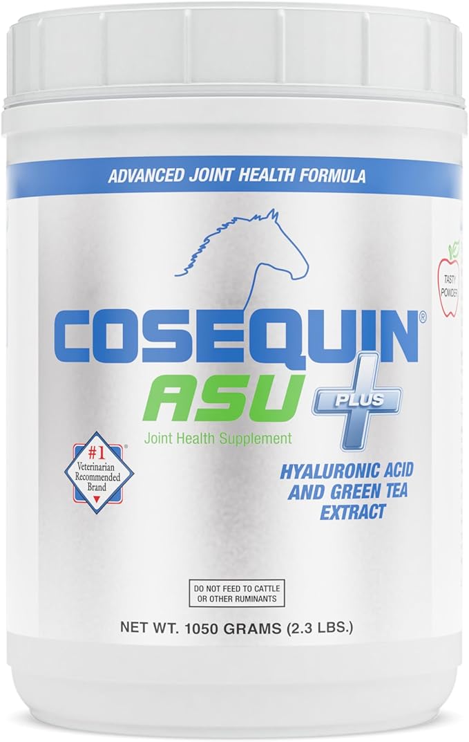 Nutramax Cosequin ASU Joint Health Supplement for Horses - Powder with Glucosamine, Chondroitin, MSM, ASU, Green Tea Extract, and Hyaluronic Acid, 1050 Grams NutramaxLaboratories