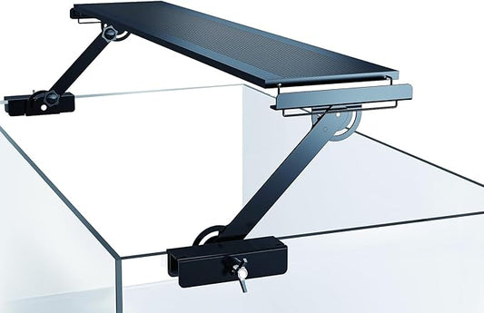 Aquarium Light Riser 0-6.5 Inch High Adjustment Fish Tank LED Aquarium Light Stand Support Width <=4.9 Inches Rust -Proof Metal Material, 12 Kg of Carrying Capacity DONGWUZHIDAO