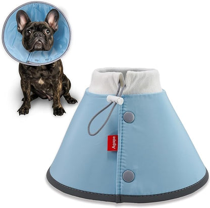 Agape Soft Dog Cone for Small Dogs & Cats, Comfy Dog Recovery Collar After Surgery, Adjustable E Collar Alternative to Stop Licking, Protective Elizabethan Collar for Pup&Kitty, Comfortable Dog Cones Agape