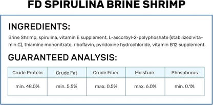 Hikari Bio-Pure Freeze Dried Spirulina Brine Shrimp Cubes for Pets, 0.42-Ounce Hikari