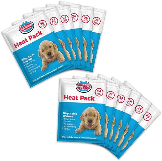 SmartPetLove Replacement Heat Packs for Snuggle Puppy. 12 Replacement Odourless, Long Lasting Disposable Hand Warmers Made with All Natural Ingredients. PAWPICO