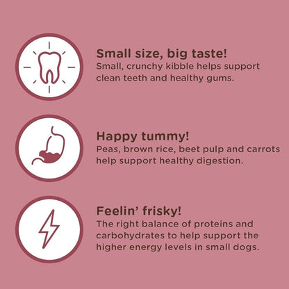 Nutrish Rachael Ray Little Bites Dry Dog Food, Chicken & Veggies Recipe for Small Breeds, 6 Pounds - PAWPICO