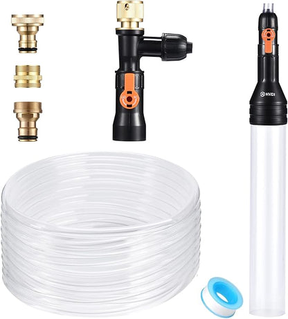 Gravel Vacuum for Aquarium Water Changer Fish Tank Cleaning Tools,Siphon Universal Quick Pump Aquarium Water Changing (50ft) enomol