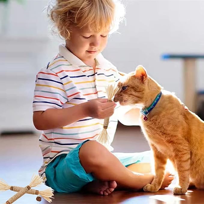Cat Toys 12Pack Silvervine Chew Stick Kitten Treat Catnip Toy Kitty Natural Stuff Catnip for Cleaning Teeth Indoor Dental Snack Interactive - PAWPICO