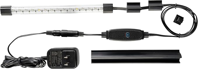 GloFish 8 Inch LED Light Stick - White, Blue and, Magenta Aquarium Lights - Tank Sizes Up to 5 Gallons GloFish