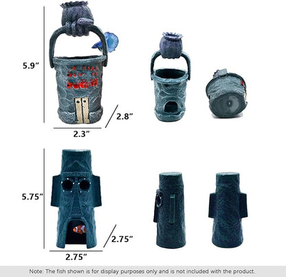 Fish Tank Decorations,House Ornament Kit,Aquarium Decor PAWPICO