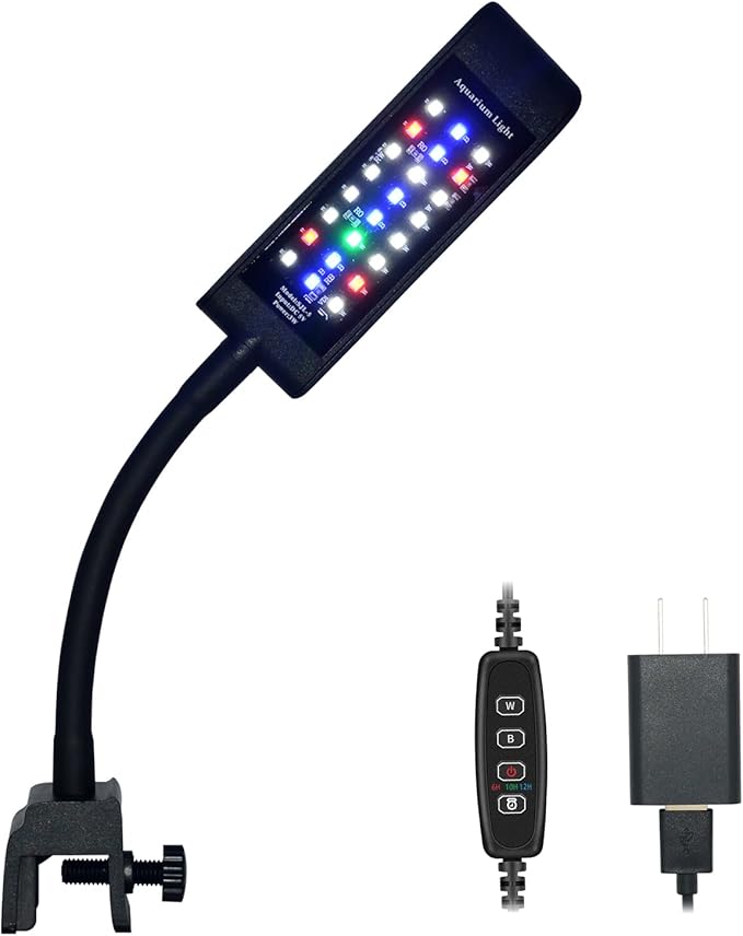 VARMHUS Aquarium lED Light,Fish Tank Light, Plant Light (4.8W, Black) VARMHUS